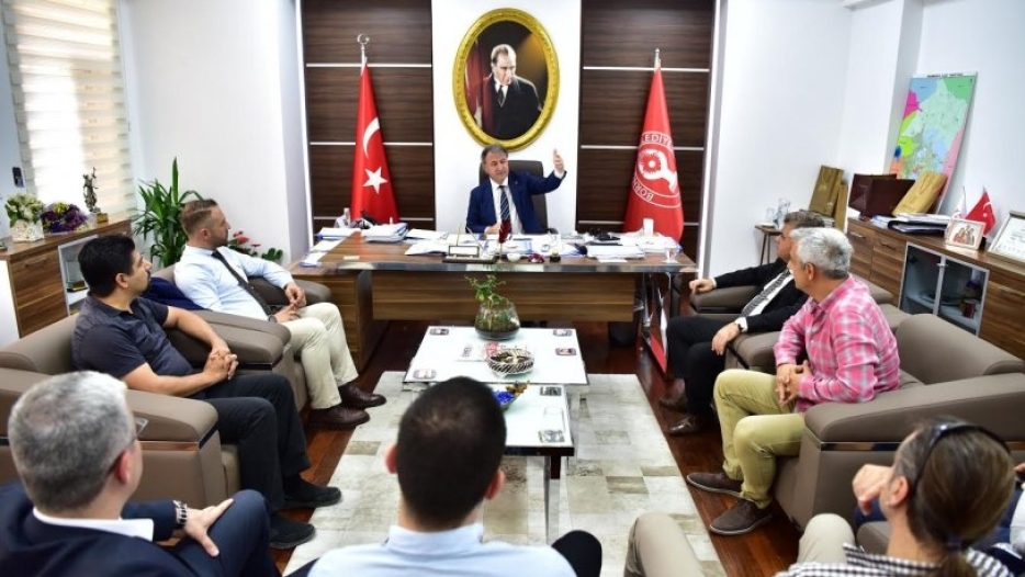 Mustafa İduğ Başkanımız ile Sanayi Siteleri İçin Anjiyo ve Diğer Projelerini Görüştük