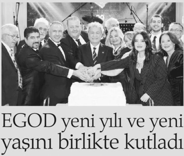 EGOD yeni yılı ve yeni yaşını birlikte kutladı. (Haber Ekspres - İzmir 01.01.2024)