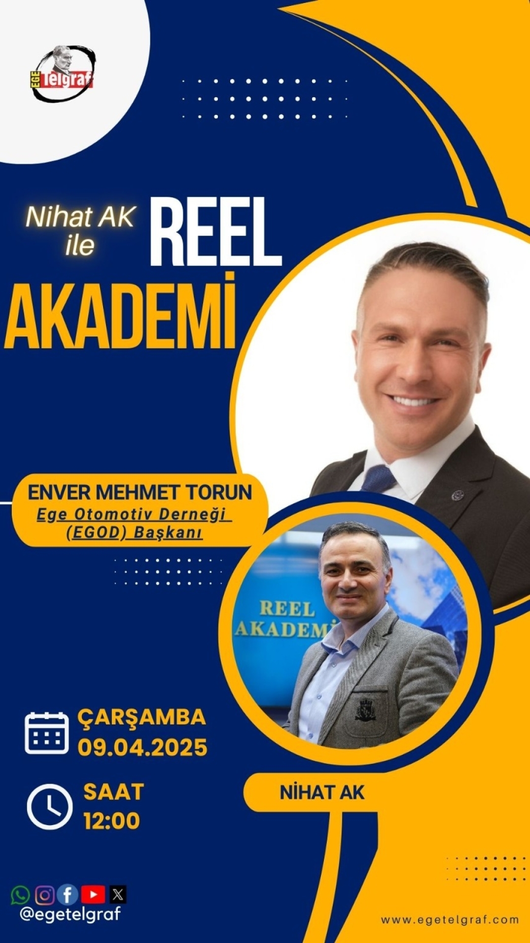 Dernek Başkanımız Mehmet Torun EgeTelgraf Gazetesi Sosyal Medya TV de Sektörü Değerlendiriyor
