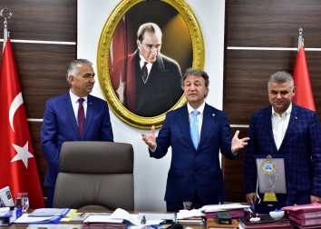 12 Nisan 2019 - Başkanımız Mustafa İduğ'u Yeni Makamında Ziyaret Ettik