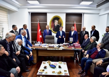 12 Nisan 2019 - Başkanımız Mustafa İduğ'u Yeni Makamında Ziyaret Ettik