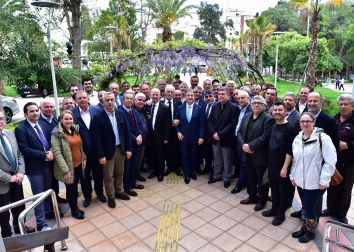 12 Nisan 2019 - Başkanımız Mustafa İduğ'u Yeni Makamında Ziyaret Ettik