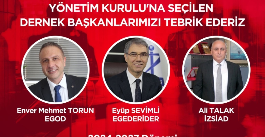 Yönetim Kurulu Başkanımız Mehmet Torun TURKONFED Yönetim Kurulu yedek Üyesi Seçildi
