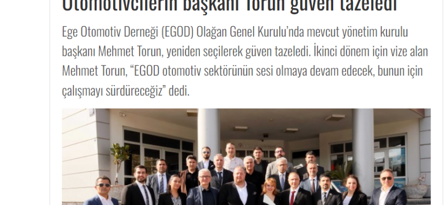 Otomotivcilerin Başkanı Torun Güven Tazeledi